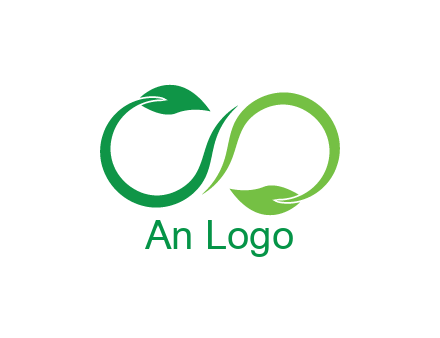 infinity sign from leaves