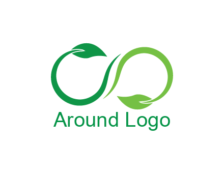 infinity sign from leaves