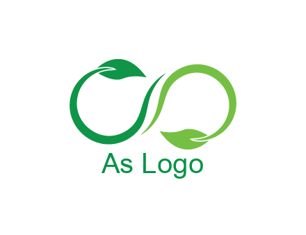 infinity sign from leaves