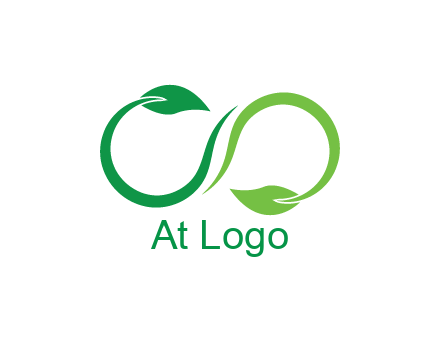 infinity sign from leaves