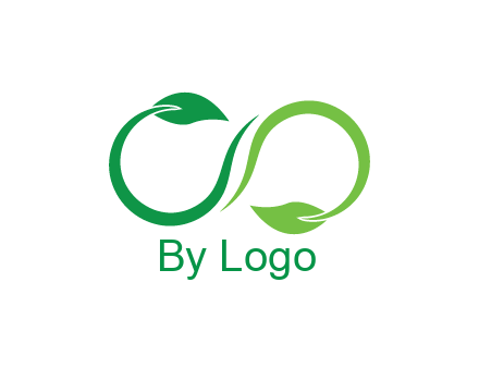 infinity sign from leaves