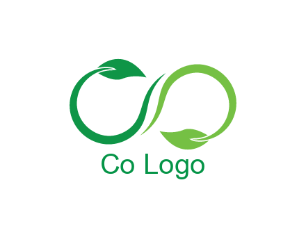 infinity sign from leaves