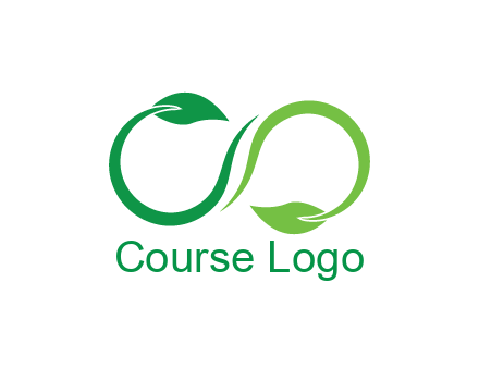 infinity sign from leaves
