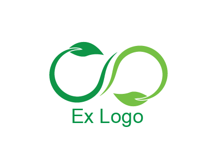 infinity sign from leaves