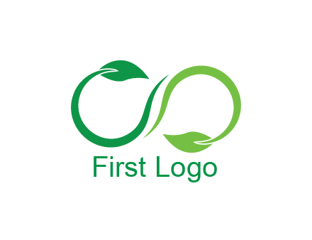infinity sign from leaves