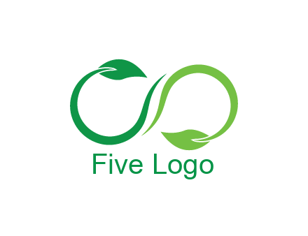 infinity sign from leaves