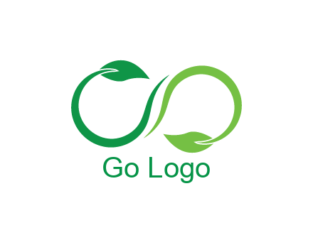 infinity sign from leaves