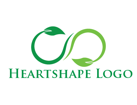 infinity sign from leaves