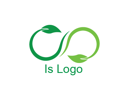 infinity sign from leaves