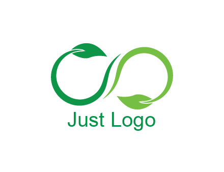 infinity sign from leaves