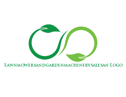 infinity sign from leaves
