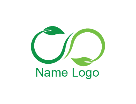 infinity sign from leaves