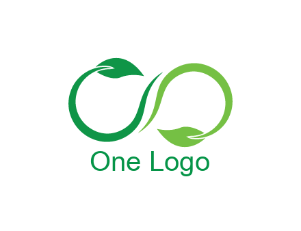 infinity sign from leaves