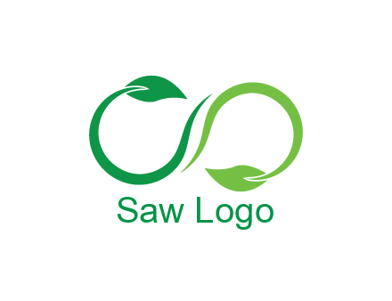 infinity sign from leaves