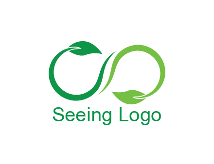 infinity sign from leaves