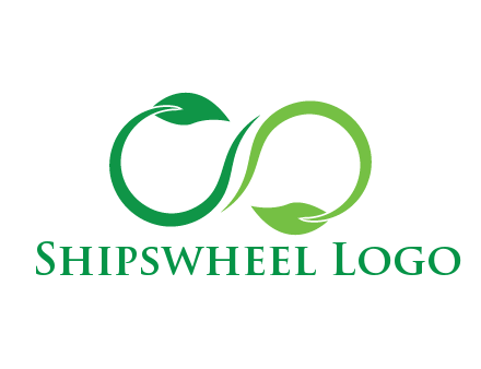 infinity sign from leaves