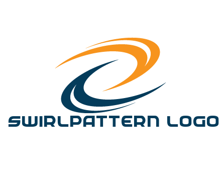 swooshes forming swirl pattern