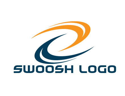 swooshes forming swirl pattern