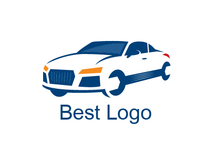 car with wrench as wheels
