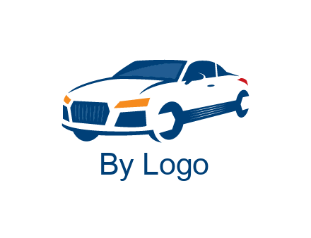 car with wrench as wheels
