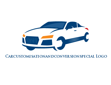 car with wrench as wheels