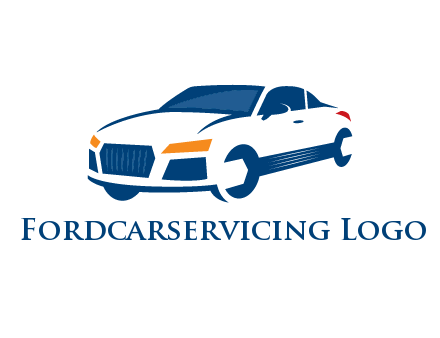 car with wrench as wheels