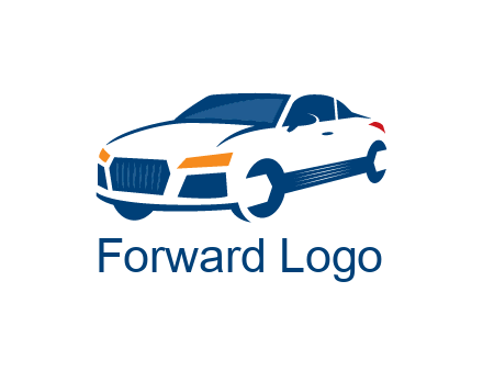 car with wrench as wheels