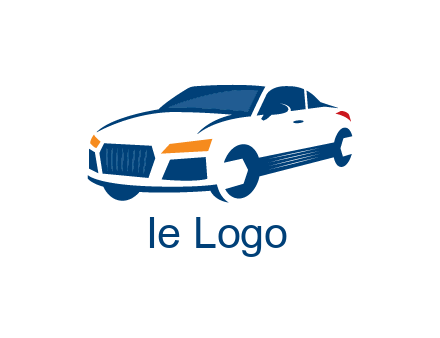 car with wrench as wheels