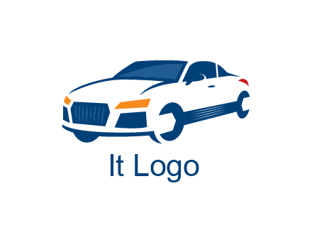 car with wrench as wheels