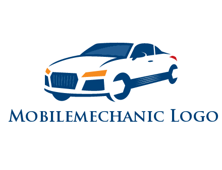 car with wrench as wheels