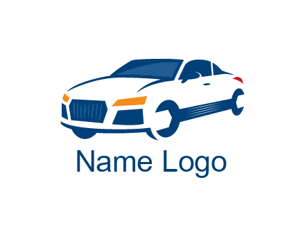 car with wrench as wheels