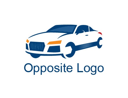 car with wrench as wheels