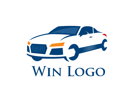 car with wrench as wheels