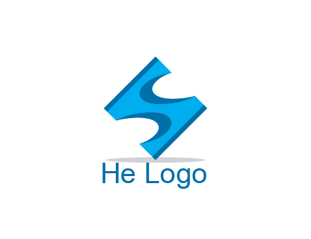 block forming letter S