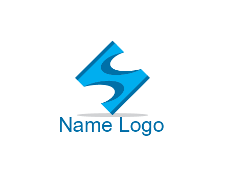 block forming letter S