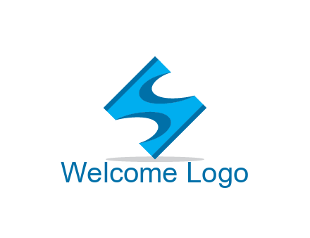 block forming letter S