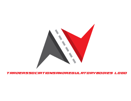 arrows with dotted line in between forming road