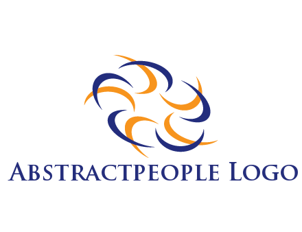 rotating swooshes pattern 
