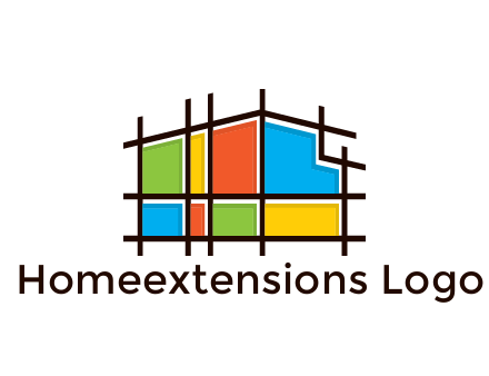mosaic house in construction
