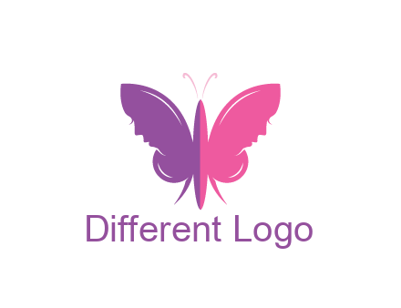 two toned abstract butterfly