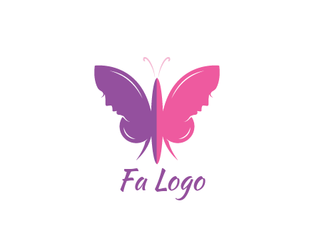 two toned abstract butterfly