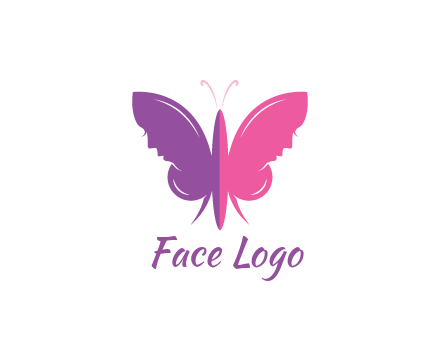 two toned abstract butterfly