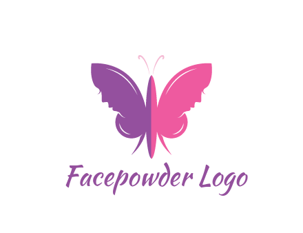 two toned abstract butterfly
