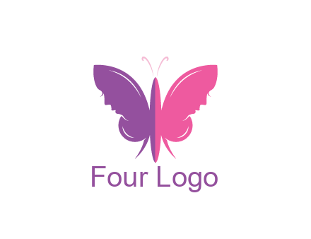 two toned abstract butterfly