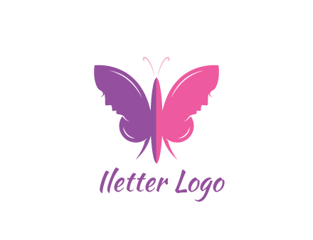 two toned abstract butterfly