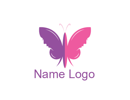 two toned abstract butterfly