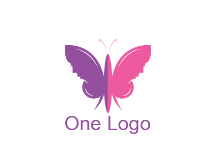 two toned abstract butterfly