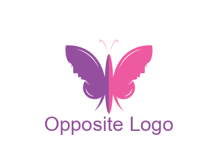 two toned abstract butterfly