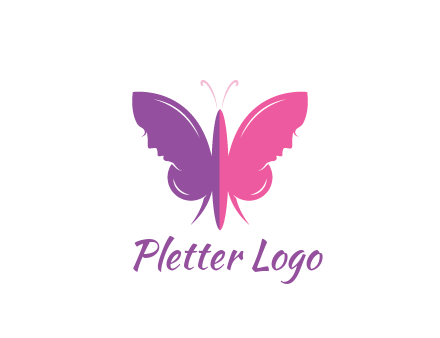 two toned abstract butterfly