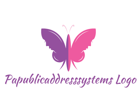 two toned abstract butterfly